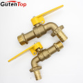 GUTENTOP 1/2 Brass Color Garden Faucet Water Brass Bibcock Tap With Hose Connector